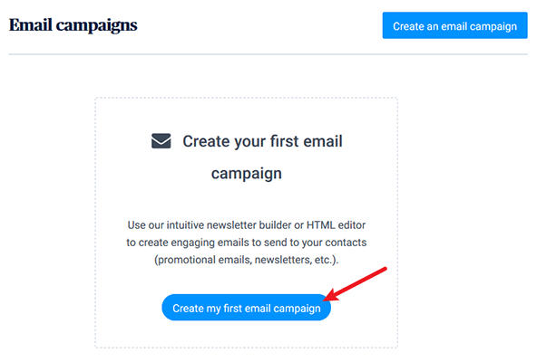 créer une campagne e-mail