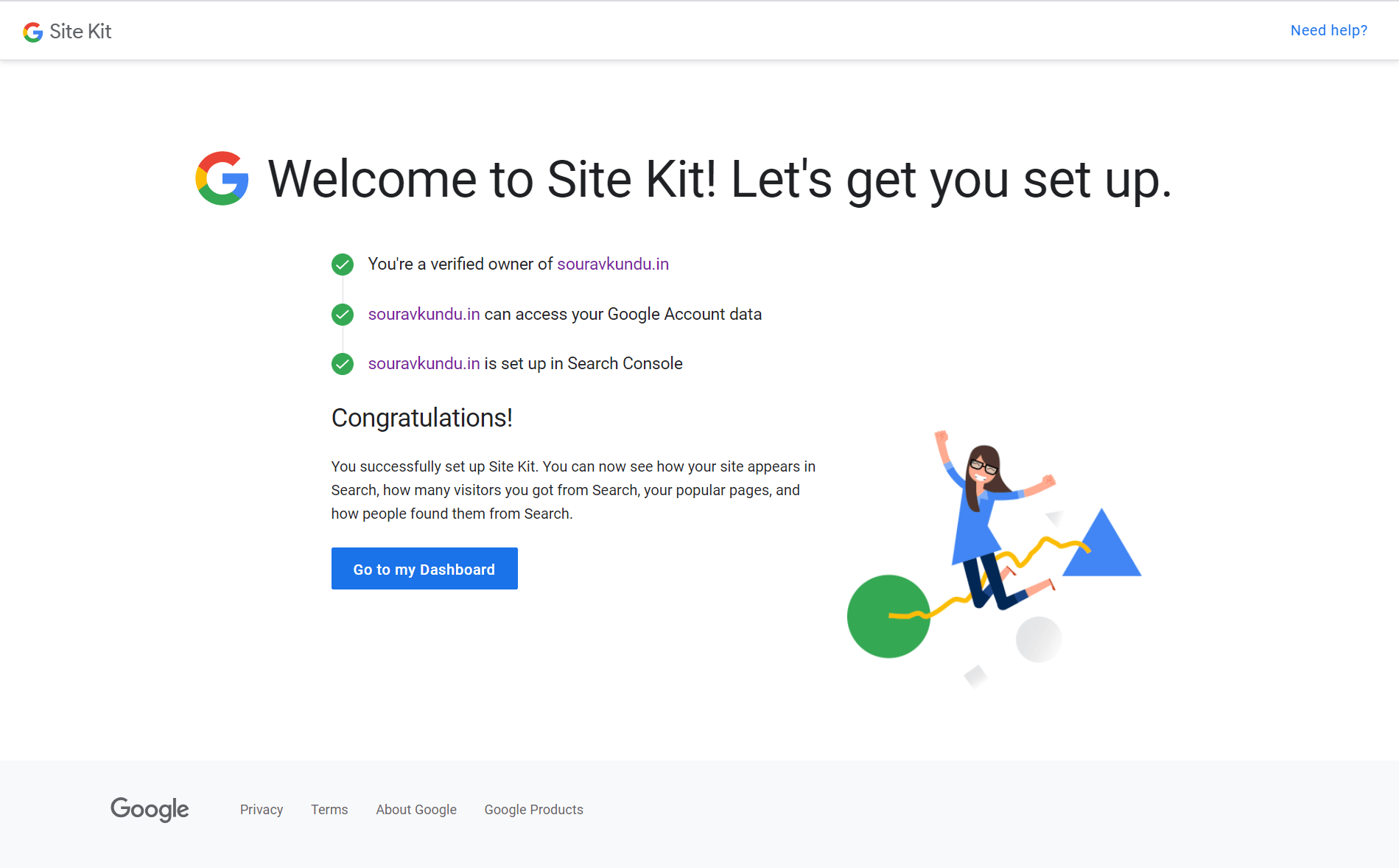 comment lier le kit de site google et le succès de la console de recherche 4
