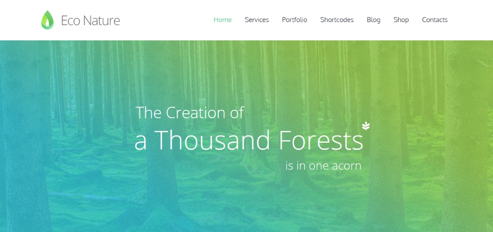Thème WordPress Eco Nature