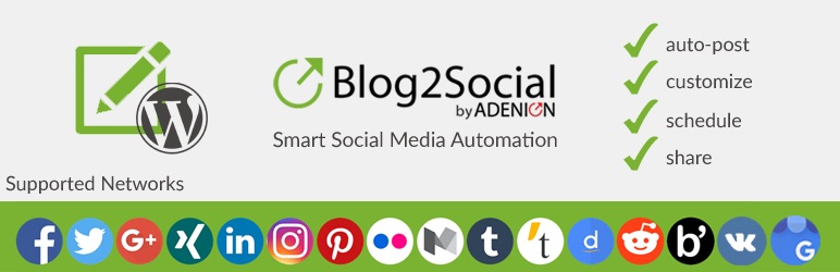 Plugin Blog2Social
