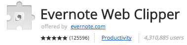 Tondeuse Web Evernote