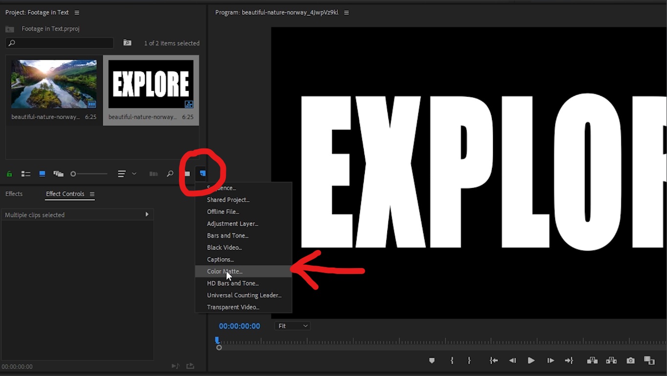 Ajout de texte à une vidéo dans Adobe Premiere Pro