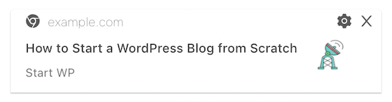 Notification de publication de blog PushEngage