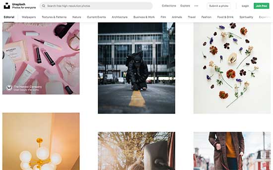 Unsplash est une ressource d'image gratuite populaire pour les blogueurs