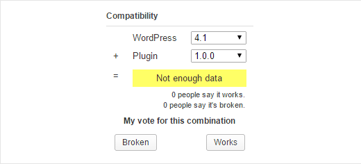 Votez pour la compatibilité des plugins