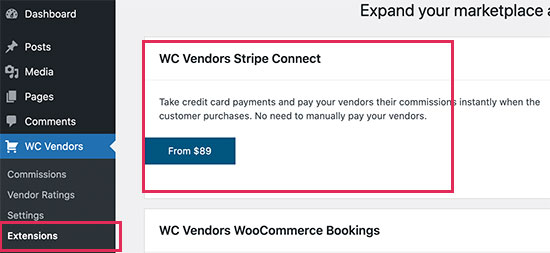 Connectez Stripe pour payer les fournisseurs