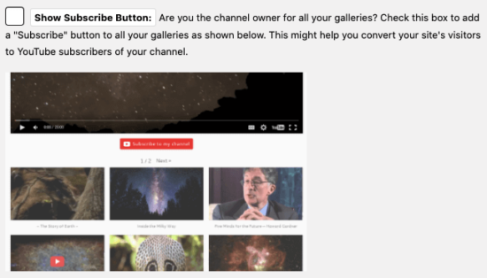 Intégrer Plus pour YouTube – galerie, chaîne, liste de lecture, diffusion en direct