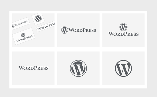 Exemples de logos WordPress