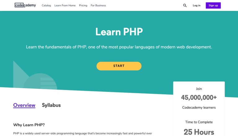 Apprendre PHP Codecademy