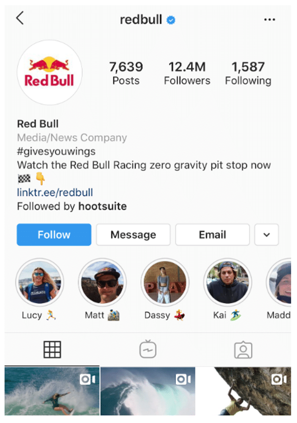 Faits saillants d'Instagram des athlètes Red Bull