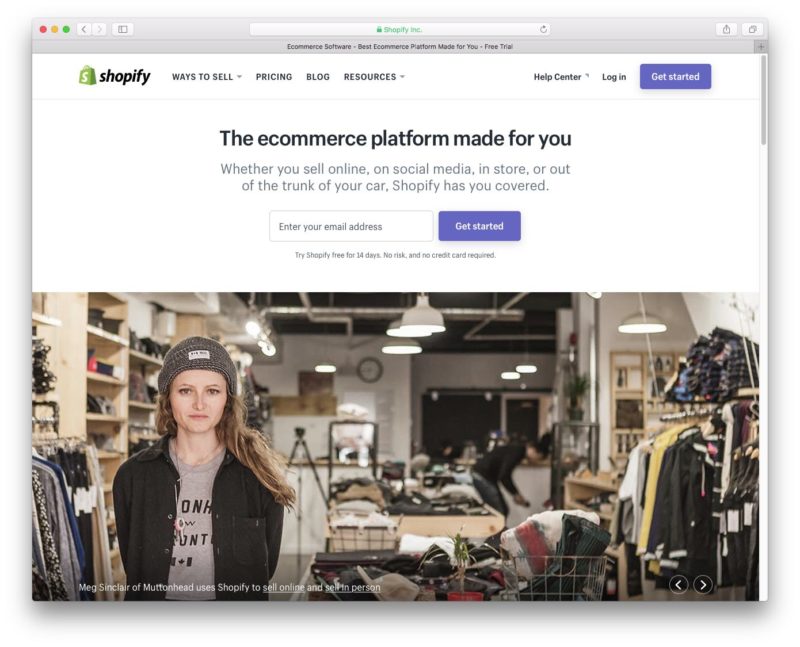 Site Web Shopify