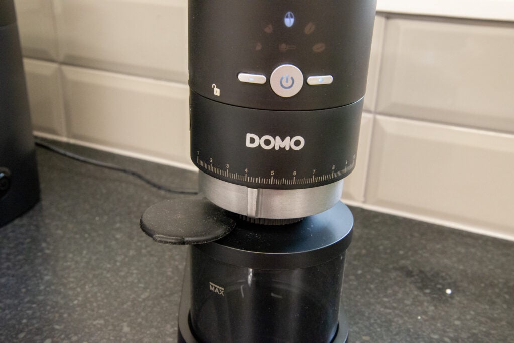 Domo Professional Coffee Grinder D0715K contrôles de mouture