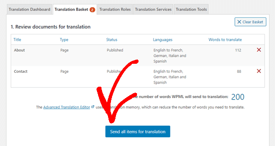 Envoyez votre contenu à traduire