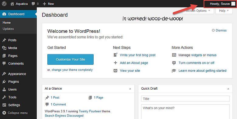 changer le nom d'utilisateur de l'administrateur wordpress 10 wp tableau de bord