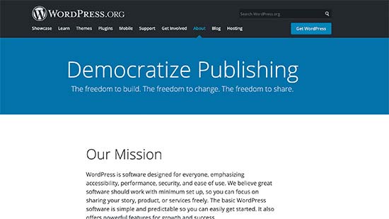 WordPress a pour mission de démocratiser l'édition