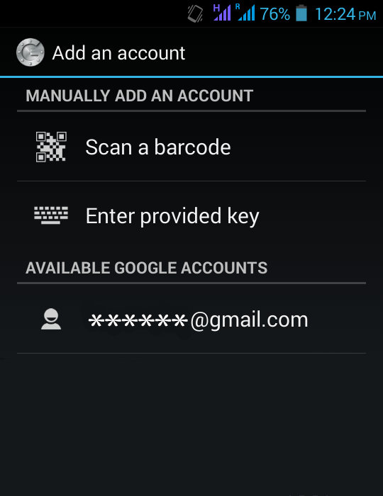 Google Authenticator Ajouter un compte sur Android