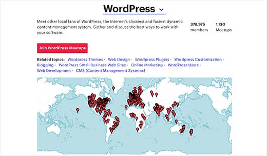 Rencontres WordPress dans le monde entier