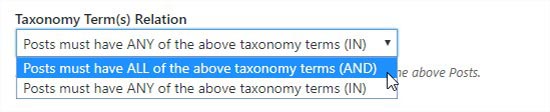 Relation de terme de taxonomie
