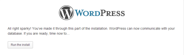 Configurer WordPress Étape 3