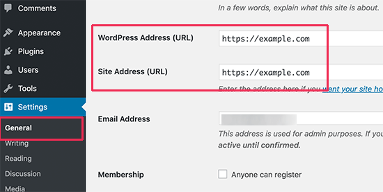 Paramètres d'URL WordPress