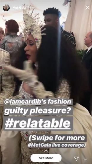 Vogue Instagram Story pour le Met Gala