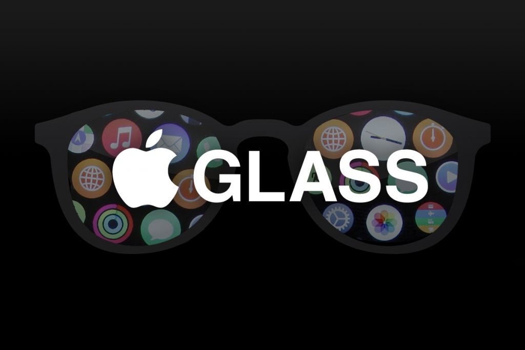 Fond d'écran noir de lunettes Apple