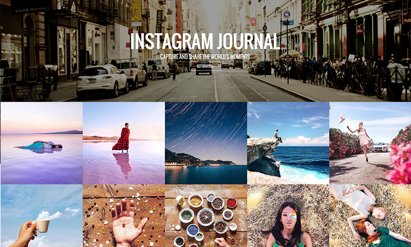 plugin wordpress de portfolio de journal instagram