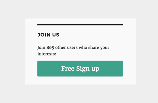 Afficher le nombre d'utilisateurs pour encourager plus d'utilisateurs à s'inscrire