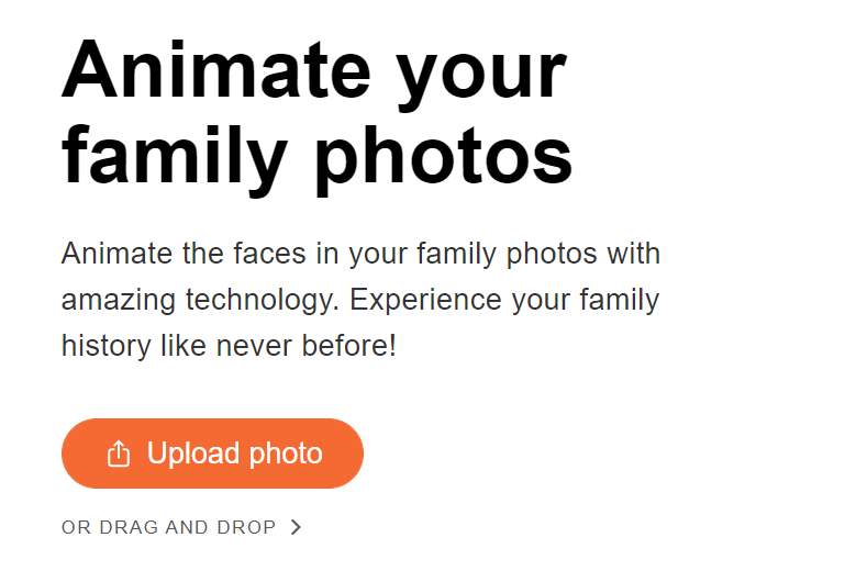 Comment animer de vieilles photos avec MyHeritage