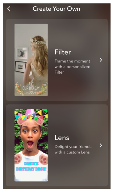 filtre Snapchat personnalisé