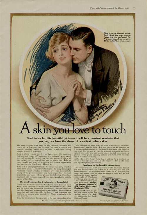 Publicité sur la peau que vous aimez toucher