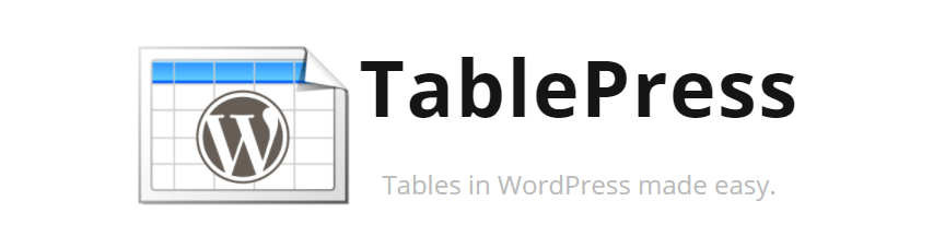 Le plugin TablePress.