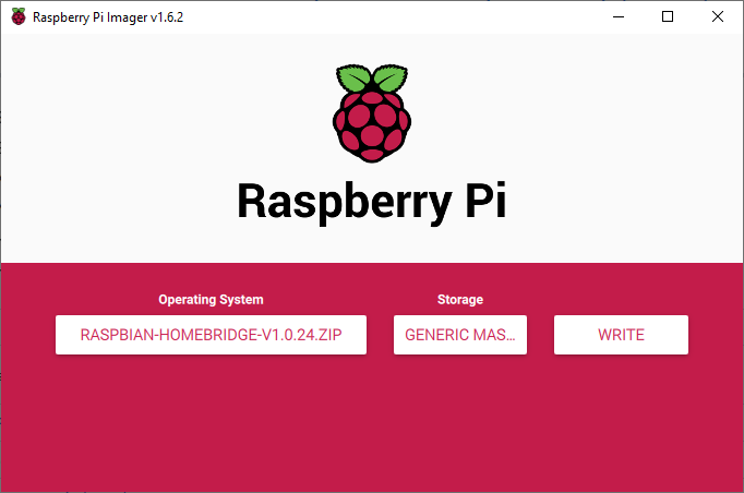 Logiciel d'imagerie Raspberry Pi