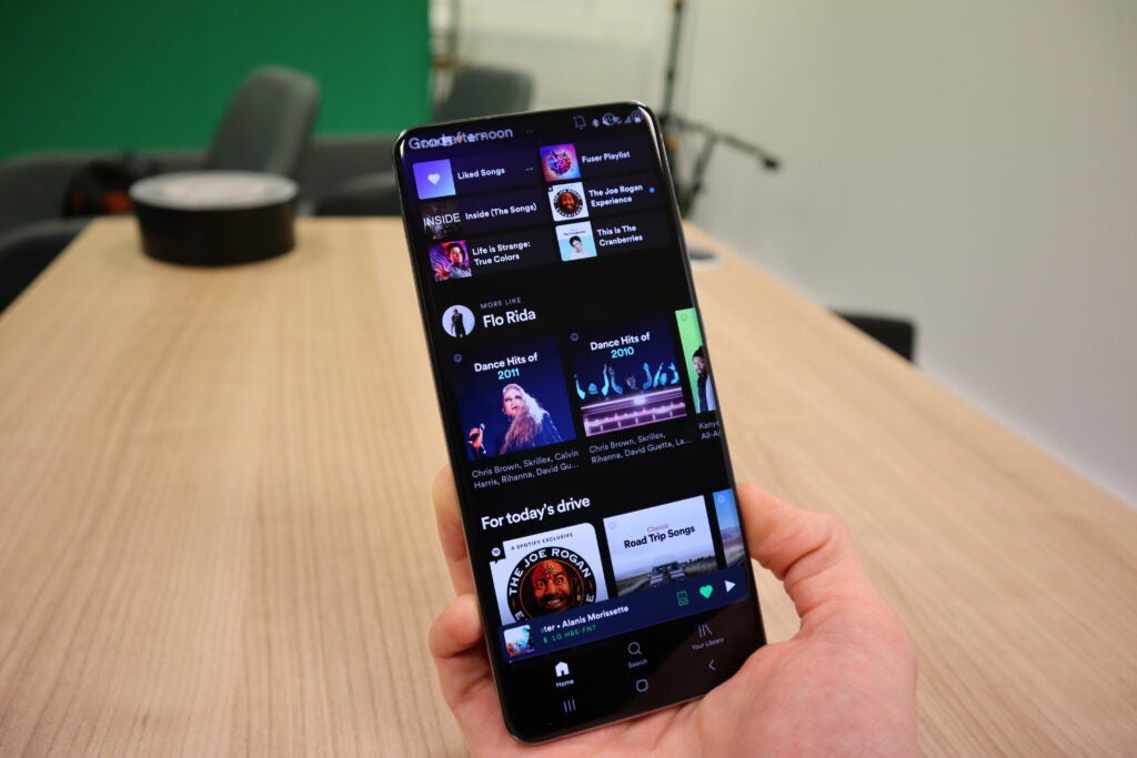 Spotify fonctionne sur le Galaxy S20 Ultra
