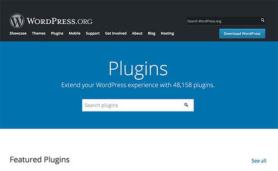 Nouvelle page de répertoire des plugins sur WordPress.org