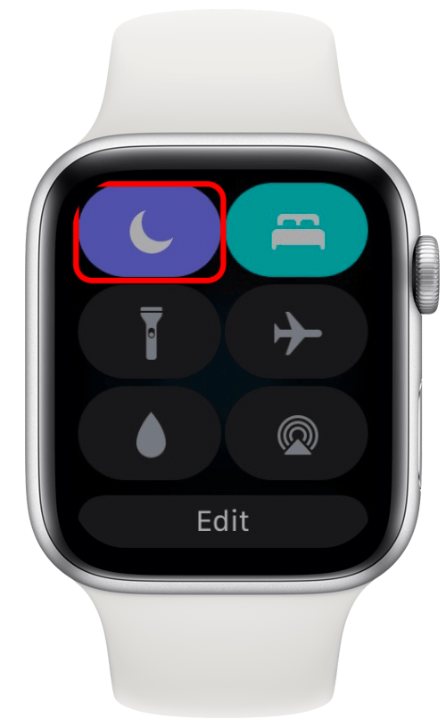 Icône de lune violette sur Apple Watch