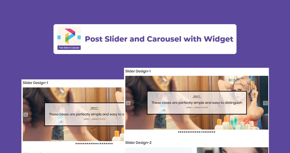 Post Slider et Carrousel avec Widget