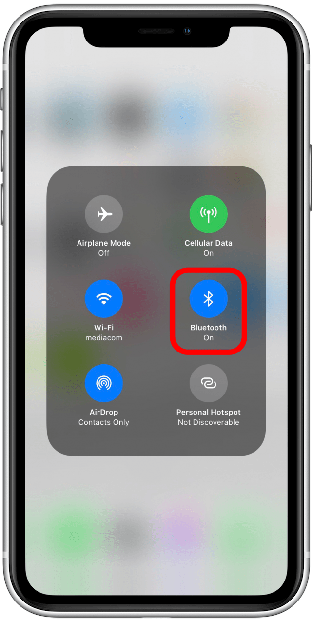 Vérifiez la connexion Bluetooth sur l'iPhone