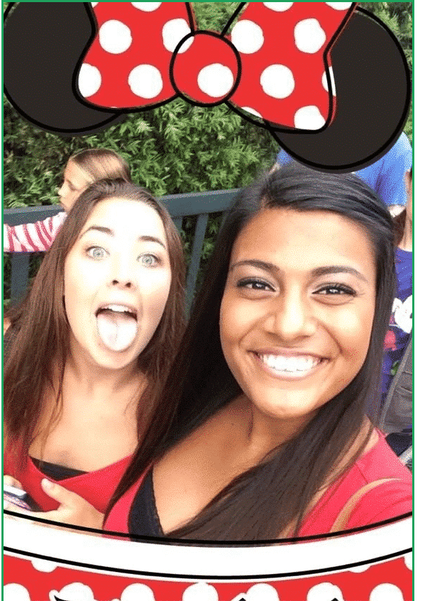 Filtre publicitaire Snapchat par Disneyland