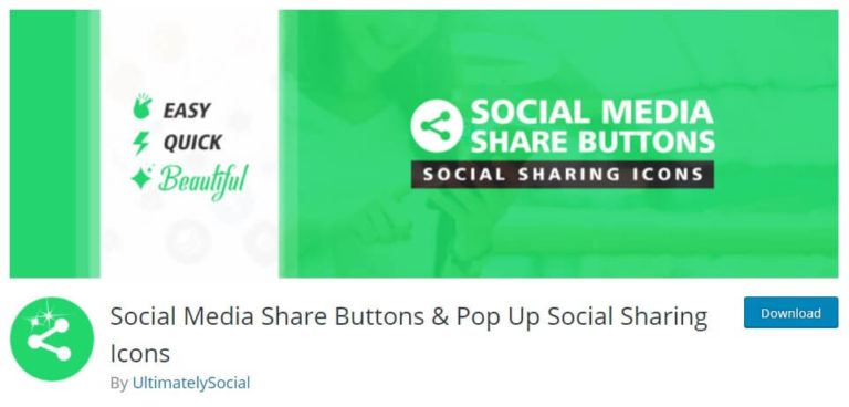 Plugin de boutons de partage de médias sociaux