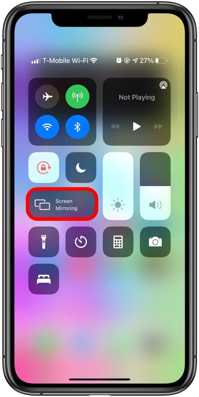 Si vous voyez une option pour Screen Mirroring, votre iPhone est compatible AirPlay.