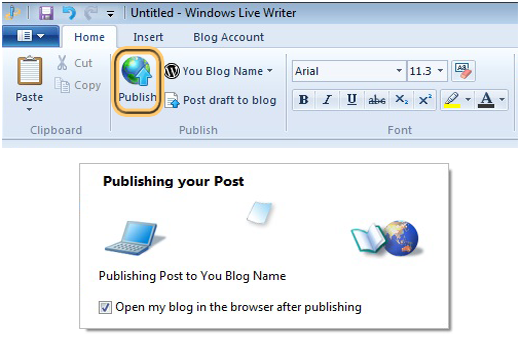 Comment publier des articles WordPress dans Windows Live Writer