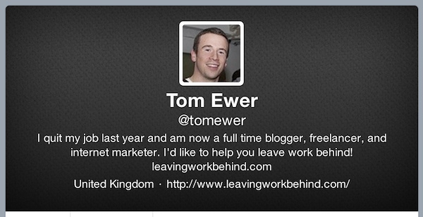 Tom Ewer sur Twitter