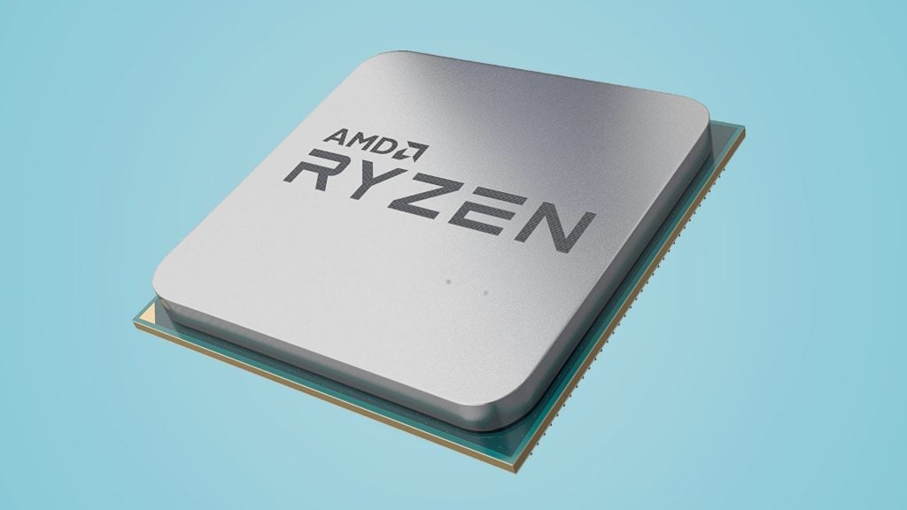 Appuyez sur le rendu d'un processeur AMD Ryzen générique.