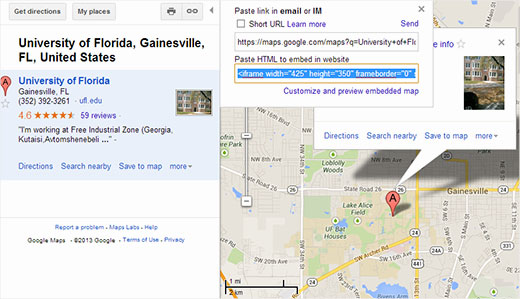Intégrer manuellement une carte Google Map dans WordPress