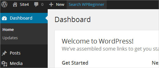 Ajout d'un lien de raccourci personnalisé dans la barre d'outils WordPress