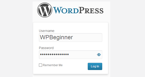 Afficher ou masquer le mot de passe sur l'écran de connexion WordPress