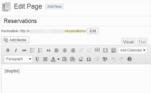 Ajouter un calendrier de réservation à un article ou à une page WordPress