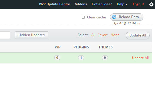InfiniteWP vous permet de mettre à jour tous vos sites Web, plugins et thèmes WordPress à partir d'un seul tableau de bord