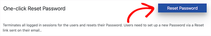 Réinitialiser tous les mots de passe utilisateur